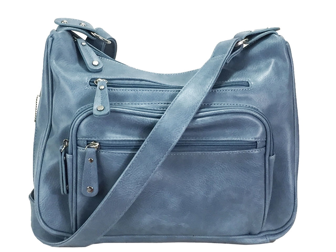 Zzfab Fashion C and Carry Hobo Bag Locking Cross Body Bag with Credit