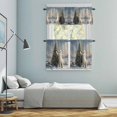 thumbnail image 5 of Christmas Kitchen Curtains Sets for Windows 24 Inch Length, Xmas Tree Bear Oil Painting Rod Pocket Window Treatments Tier Curtains and Valances Set for Bedroom/Bathroom, 5 of 8