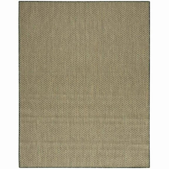 HomeRoots 573219 9 x 12 ft. Green Geometric Indoor & Outdoor Rectangle Area Rug