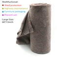 thumbnail image 2 of XHT MOTOR- 12pc Heavy Duty Textile Moving Blanket 80" x 72" Furniture Packing Pad Tree keep warm [ET-HOME009 X1BOX-Brown], 2 of 5