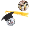 thumbnail image 6 of WEUVEB Golden Graduation Hat Cake Toppers for Party Decor Easy to Use 10Pcs, 6 of 8