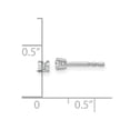 thumbnail image 4 of Primal Gold 14 Karat White Gold Lab Grown Diamond 1/10ctw VS/SI, D E F, 4-Prong Earrings, 4 of 5