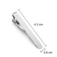 thumbnail image 6 of Tie Clips for Men Luxury Simple Tie Bar Clip Solid Color Necktie for Wedding Anniversary Business Daily Life, 6 of 8
