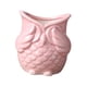 thumbnail image 5 of Maceta de interior con forma de búho, bonita maceta de estilo japonés para interior. Sin mirada Rosa, 5 of 9