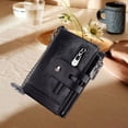 thumbnail image 2 of Mens Wallet Cowhide Leather Wallet Credit Card Holder RFID Bifold Black, 2 of 8