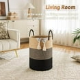 thumbnail image 6 of Laundry Basket,Woven Cotton Rope Laundry Hamper,100L for Decorative Storage of Dirty Clothes,Toys and Blankets in Bathroom,Bedroom and Living Room, 6 of 6