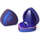 thumbnail image 1 of Caja para anillos de compromiso con forma de corazón, con luz LED, ideal para bodas y propuestas (caja azul real con forma de corazón), 1 of 5