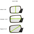 thumbnail image 5 of Fits 09-14 NIS Murano, 08-12 Inf EX35, FX35, 09-13 FX50, 13-14 FX37, Right Passenger Convex Mirror Glass Lens w/Adhesive USA Non Heated, 5 of 6