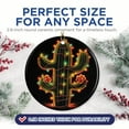 thumbnail image 2 of Festive Cactus Wrapped in Christmas Lights Christmas Ornament - Festive Holiday Decor - 2.8" Round - Gold String Included - UV Printed Design - Choose from Over 140 Designs - BMCO0473, 2 of 6