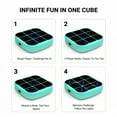 thumbnail image 4 of Electronic Tic Tac Toe Game, Upgraded 4-in-1 Handheld Digital Puzzle Game Console, Memory Flash, Whack-a-Mole, Ideal Birthday Gift for Kids 4+, Green, 4 of 12