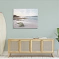 thumbnail image 2 of Stupell Industries Serene Foggy Ocean Rocky Shoreline Beach Painting, 48 x 36, Design by Ann Bailey, 2 of 7