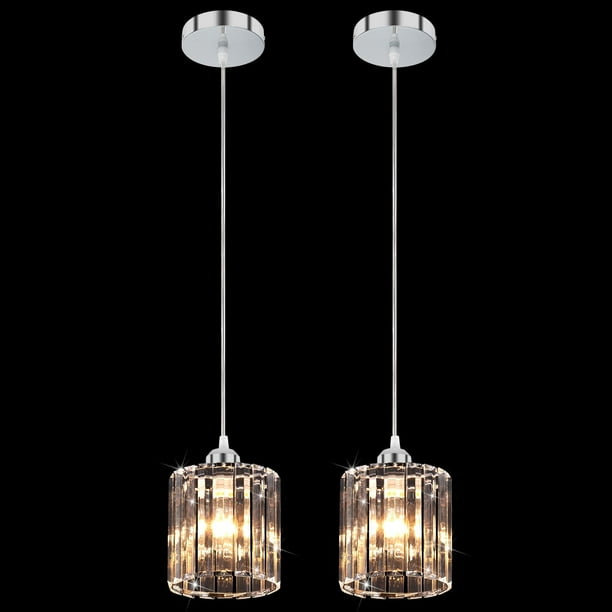 Kamileo 2 Pack Modern Chrome Crystal Ceiling Pendant Lighting Mini Industrial Dimmable Chandelier With Long Cord Bathroom Light Adjustable Fixture For Kitchen Island Dining Room Com - Chrome Crystal Ceiling Pendant Lighting Kamileo 2 Pack Modern Chrome Crystal Ceiling Pendant Lighting Mini Industrial Dimmable Chandelier With Long Cord Bathroom Light Adjustable Fixture For Kitchen Island Dining Room Com - Chrome Crystal Ceiling Pendant Lighting