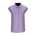 thumbnail image 3 of Blouses pour Femmes, Mode Décontractée Confortable Imprimé Col Rabattu Manches Courtes Haut Blouse T-Shirt, 3 of 5