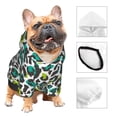 thumbnail image 3 of Sikiie Green Leopard Dog Hoodie,Dog Clothes,Dog Sweatshirt ,Dog Shirt, Dog Clothes for Puppy Kitten Small Dogs Cats-, 3 of 7