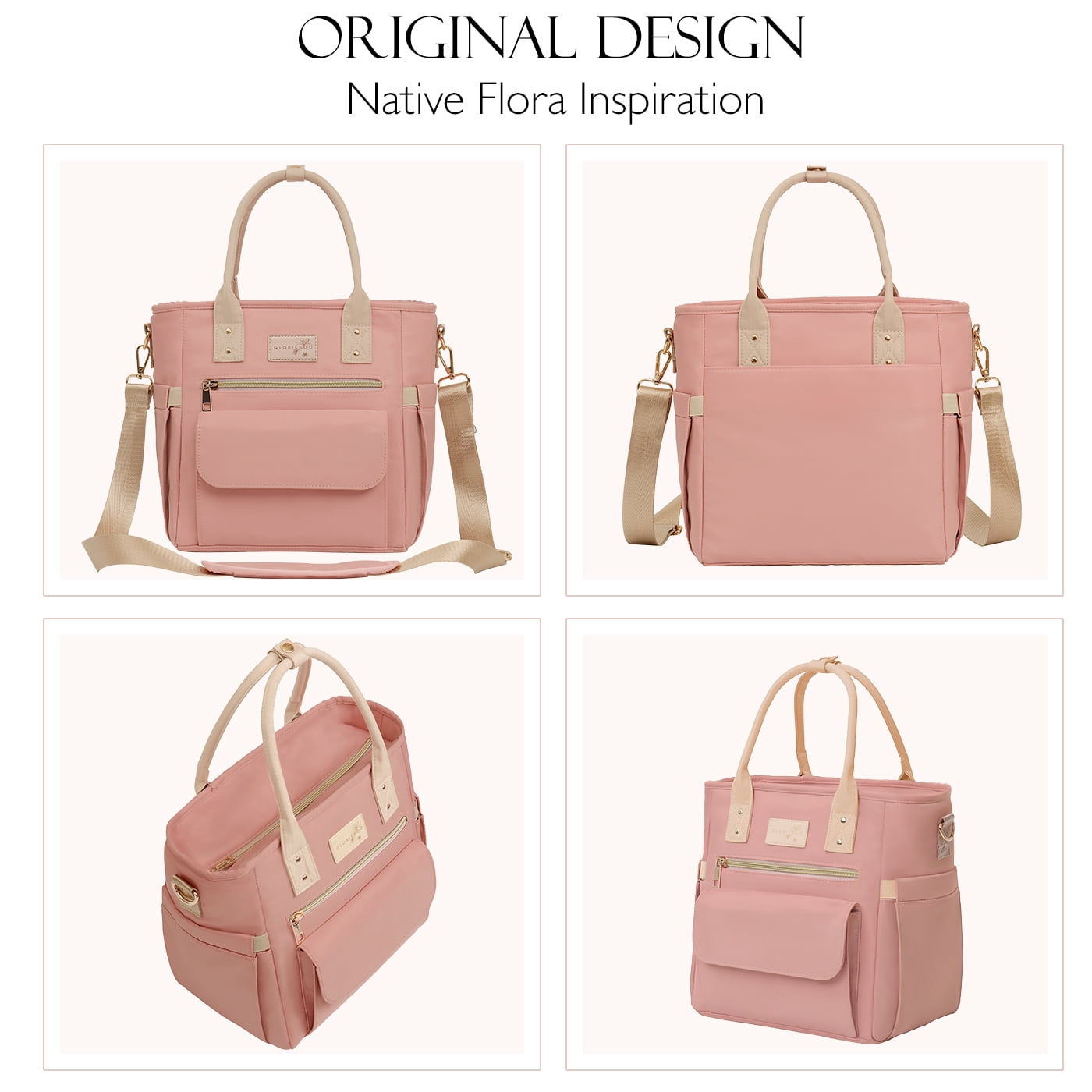 Deluxe Large Insulated Lunch Bag Box Women - Leakproof Waterproof Cooler with Multi Pockets Removable Strap for Work Picnic - Teacher Mothers Day Christmas Birthday Gifts