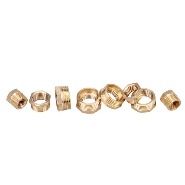 Accesorios para tuberías de cobre, accesorios neumáticos, núcleo de latón, diámetro reducido, especificaciones completas