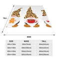 thumbnail image 3 of Fotbe Christmas Gnomes In Leopard Manta de Franela Acolchonada con Estampado, Súper Suave y Esponjosa, Extra Grande para Sofá, Cama, Uso Todo el Año-60"x50", 3 of 7