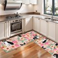 thumbnail image 3 of Kitchen Rugs Sets Of 2,Pink Boston Terrier and Flower Anti Fatigue Kitchen Mat Rugs Non Slip Washable,Decorative Kitchen Floor Mats for Kitchen,Sink,Laundry,17"X47", 3 of 5