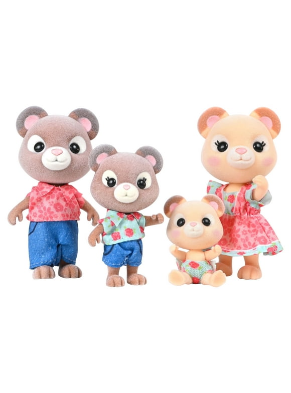 Honey Bee Acres Cuddlesworths Bear Family, 4 Mini Dolls, Perfect for Any Occasion, Children Ages 3+