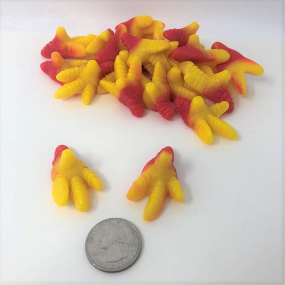 Gummy Chicken Feet Halloween Gummi Candy (2 Pound)