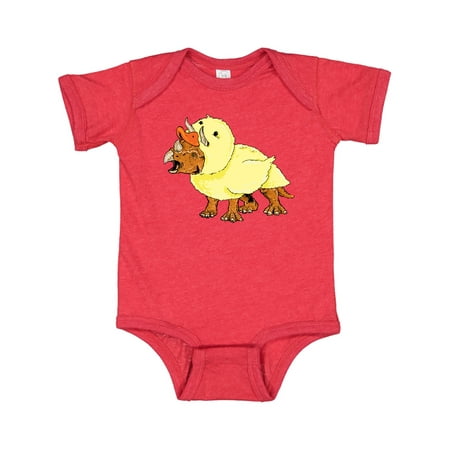 

Inktastic Easter Duck Triceratops Gift Baby Boy or Baby Girl Bodysuit
