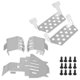 thumbnail image 1 of Juego de armaduras de chasis RC, placa protectora de protección de armaduras de chasis de acero inoxidable para pieza de actualización de coche Traxxas 82056-4 RC(Plata), 1 of 5