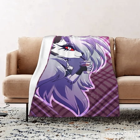Helluva Boss Wolf-like Blanket Soft Fuzzy Fleece Anti-pilling Flannel Throw Blanket Sofa Bed Blanket 40x60in For Adult Kids