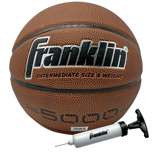 Franklin Sports Official Indoor Basketball with Air Pump, Size 28.5"