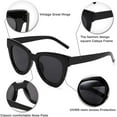 thumbnail image 3 of FEISEDY Retro Cat Eye Sunglasses Women Men Vintage Square Cateye UV400 Sunglasses B2586, 3 of 7