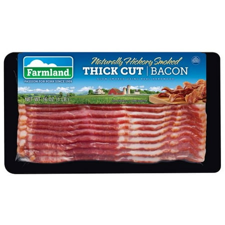 Farmland® Naturally Hickory Smoked Thick Cut Bacon 16 oz. Pack