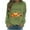 Green, variant on Darzheoy Womens Tops Comfortable Long Sleeve Printed Casual Hoodless Sweatshirts Solid Color Drop Shoulder Loungewear Seamless Trendy Blouses
