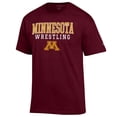 thumbnail image 2 of Men's Champion Maroon Minnesota Golden Gophers Wrestling Stack Logo T-Shirt, 2 of 3