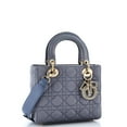thumbnail image 2 of Pre-Owned My ABCDior Lady Dior Bag Cannage Quilt Satin with Crystal Charms By Rebag, 2 of 8