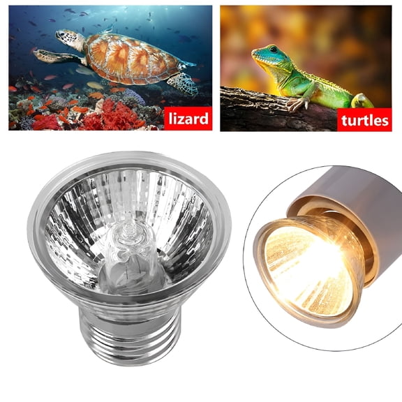 HIBIBUD Reptile Heat Lamp UVB Bulb 75W Heating Light Bulb Aquarium Lamp for Pet Reptile Turtles