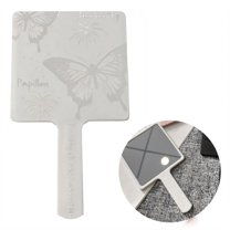 RAGUPEL Hand Mirrors with Handle,Hand Mirror with Square Glass 6.3"*3.5"*0.4" Hand Mirror,Butterfly Print Handheld Mirror,Style2
