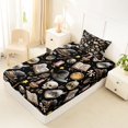 thumbnail image 2 of Manfei Cartoon Halloween Twin Fitted Sheet,Cute Fall Pumpkin Pattern Bedding,2-Piece,1 Fitted Sheet and 1 Pillowcase, 2 of 6