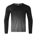 thumbnail image 5 of Afdoent Mens Long Sleeve T-Shirt Men Gradient Crew Neck T Shirts Casual Breathable Loose Sports T Shirt Vacation Soft Top, 5 of 6