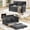 Gray, variant on ANPOO 65 Inch Convertible Sofa Bed, 2-in-1 Folding Loveseat with Storage Pockets, 2 Pillows & Removable Cover, Modern Corduroy Sleeper Sofa for Small Spaces, Apartment and Living Room
