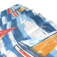 thumbnail image 3 of Yayeee Shower Curtain with Hooks 72"x72" Waterproof Fabric Bathroom Hanging Decor, Red Sailboats, 3 of 5