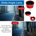 thumbnail image 5 of Ludlz Universal 3 in 1 Cell Phone Camera Lens Kit for Smartphones Including - Fish Eye Lens / 2 in 1 Macro Lens & Wide Angle Lens Universal Clip, 5 of 6