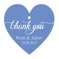 thumbnail image 1 of 100 PCS Personalized Wedding Favor Gift Tags Thank You Custom Made Heart Shape Hang Tags, 1 of 1