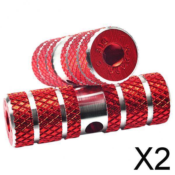 Clavijas de pie para bicicleta,Clavijas universales para pedales de bicicleta BMX,Ciclismo Montar Eje delantero trasero Pie Peg Antideslizante,Pedales de bicicleta Piezas de 2 piezas