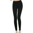 thumbnail image 1 of Minnieouse Leggings finos cómodos pantalones elásticos negros para mujer estilo Simple hermosos pantalones ajustados que combinan con todo Prendas para la parte inferior del cuerpo XL [120-145 libras], 1 of 6