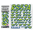 thumbnail image 2 of STIFFIE Whipline Solid Atomic Green/Navy 3" Alpha-Numeric Registration Identification Numbers Stickers Decals for Boats & Personal Watercraft, 2 of 8