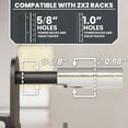 thumbnail image 4 of Synergee Landmine Attachment for 2x2 Power and Squat Racks. Fits Racks with 1" and 5/8" Holes. Rack-Mounted Landmine Trainer for Pressing, Rowing & Core Work. Compatible with 1" & 2" Barbells., 4 of 6