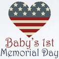 thumbnail image 2 of CafePress - Baby's 1St Memorial Day Infant Bodysuit - Baby Light Bodysuit, Size Newborn - 24 Months, 2 of 4