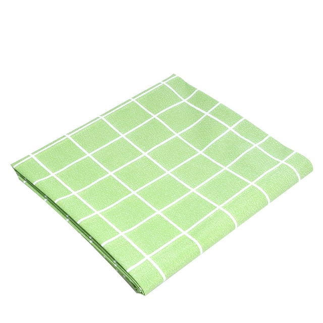 Mantel de cocina sencillo con diseño de celosía, impermeable y resistente al aceite, para mesa de té, decoración del hogar (verde)