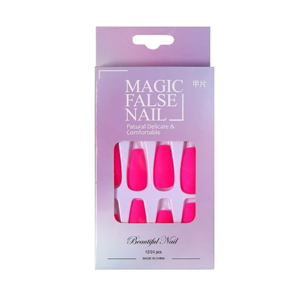 Clearance! Himery Chrome Nail Powder Artificial Nail Manicure Tool Full Cover Nail Tips Fake Nail False Nails Multi-Color Beauty C