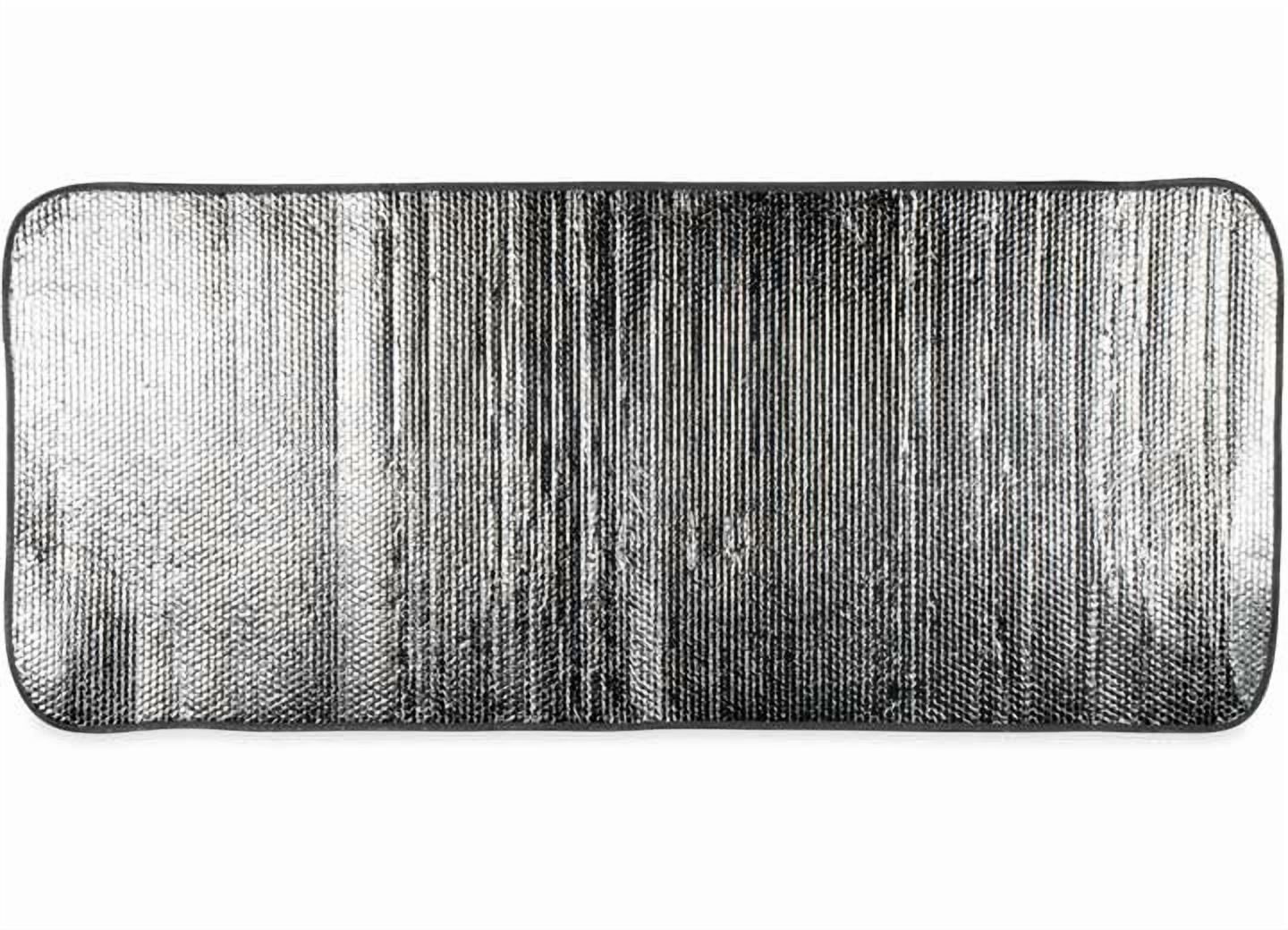 Camco Reflective Camper/RV Window Cover | Features a Single Bubble Foil Laminate Insulation | Collapses for Convenient Storage & Measures 62" (L) x 26" (W) | (45163)