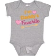 thumbnail image 3 of Inktastic I'm Daddy's Favorite with Arrow and Hearts in Pink Boys or Girls Baby Bodysuit, 3 of 5